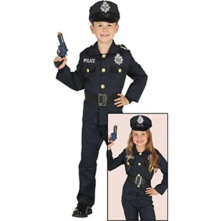 Guirca - Polizei-Kostüm, Größe 3–4 Jahre (87455.0)