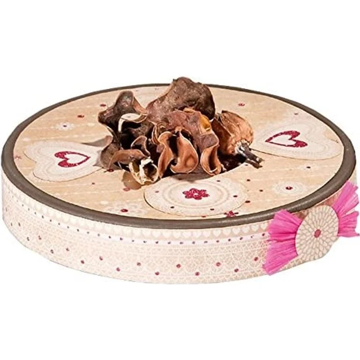 folia 13149 - Design Kraftpapierblock, 12 Blatt, DIN A4, gemustertes Kraftpapier mit Glitzerapplikationen – Bild 5