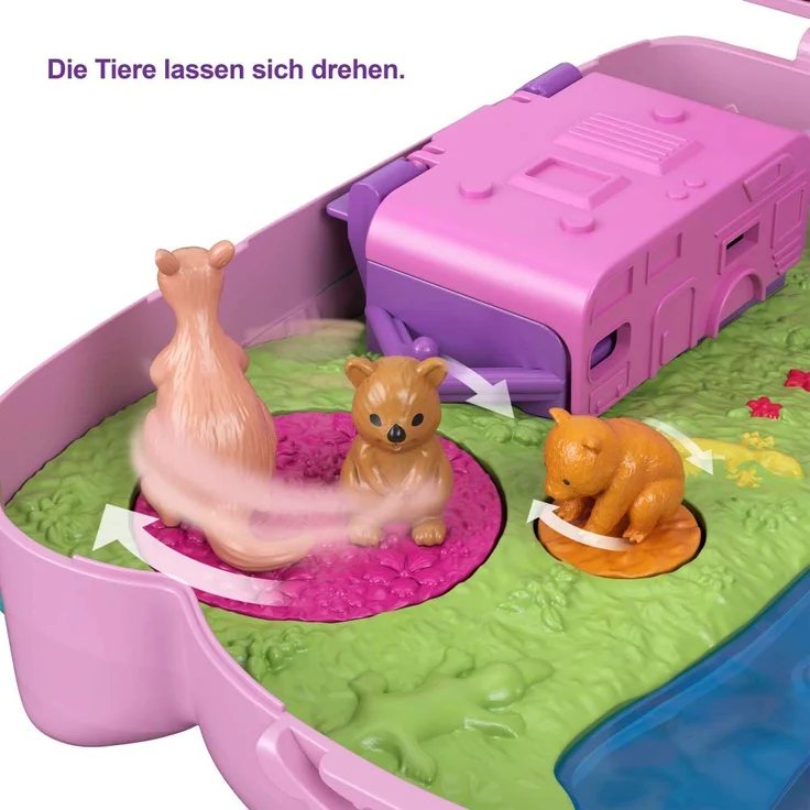 spielset und Tasche Koala 16 cm rosa/violett 5-teilig – Bild 7