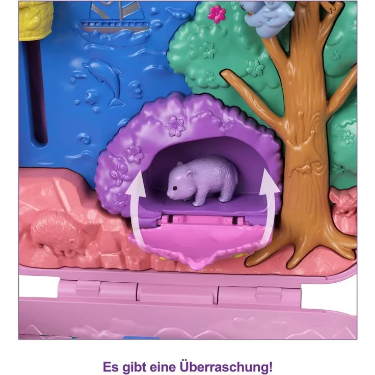 spielset und Tasche Koala 16 cm rosa/violett 5-teilig – Bild 5