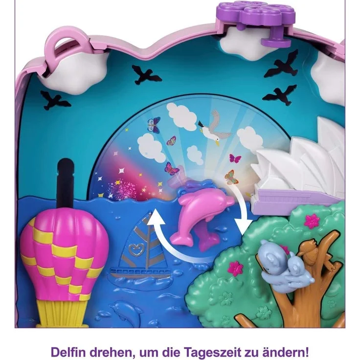 spielset und Tasche Koala 16 cm rosa/violett 5-teilig – Bild 4