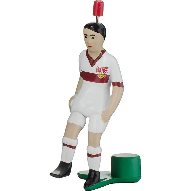TIPP-KICK Top-Kicker VfB Stuttgart Klassik Edition I Original Spieler für Groß & Klein I Spielspaß mit der Fußball-Figur Spiel I Zubehör I Trikot Weiß/Rot