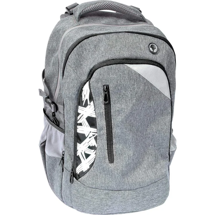 Eberhard Faber Schulrucksack X-Style - Motiv: Schwarz - Farbe: schwarz, mit reflektierenden Elementen – Bild 1