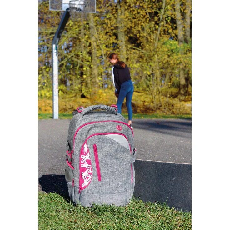 Eberhard Faber Schulrucksack X-Style - Motiv: Schwarz - Farbe: schwarz, mit reflektierenden Elementen – Bild 5