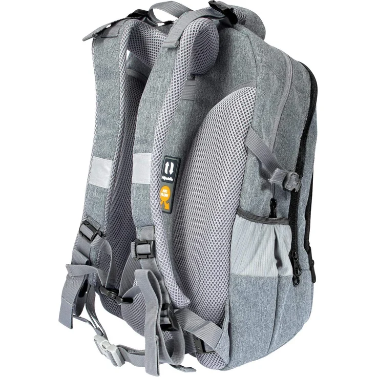 Eberhard Faber Schulrucksack X-Style - Motiv: Schwarz - Farbe: schwarz, mit reflektierenden Elementen – Bild 3
