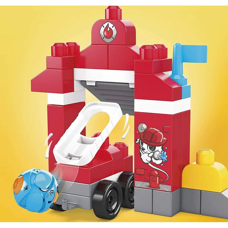 Mega Bloks GYH11 - Guck-Guck-Feuerwache Bauset, mit 2 Guck-Guck-Tieren, Zubehör und 42 Bausteinen, für Kinder ab 1 Jahr – Bild 5