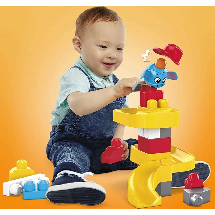 Mega Bloks GYH11 - Guck-Guck-Feuerwache Bauset, mit 2 Guck-Guck-Tieren, Zubehör und 42 Bausteinen, für Kinder ab 1 Jahr – Bild 7