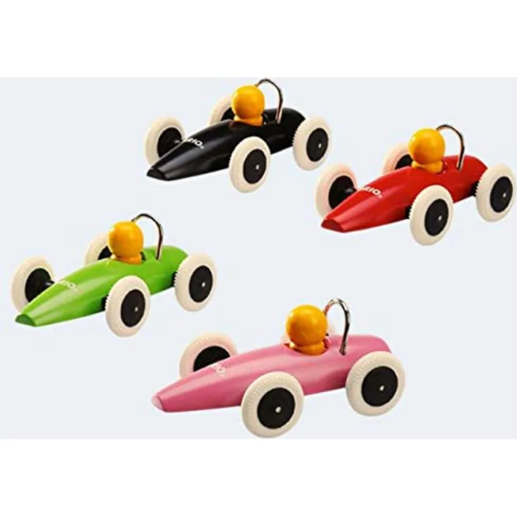 BRIO Toddler Push Alongs - Rennwagen im Display, 8 Stck, farbig sortiert