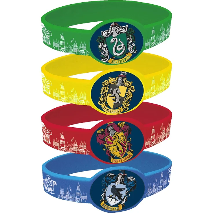 Partygeschenke - Harry-Potter-Silikon-Armbänder - 4er-Pack – Bild 3
