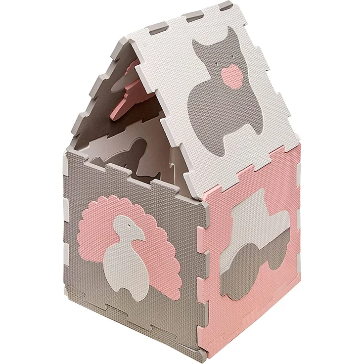 Hakuna Matte Puzzlematte für Babys 1,2x0,9m – TÜV SÜD GS Zertifizierte Baby Spielmatte – Spielteppich enthält 12 Fliesen mit Tieren – 20% dickere Krabbelmatte – Bild 7