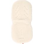 Kaiser Lammfellauflage weiß mit Gurtschlitze natur weiss