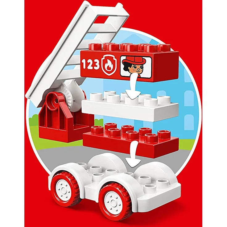 LEGO 10917 DUPLO Mein erstes Feuerwehrauto, Feuerwehrauto Starter-Set für Kleinkinder im Alter von 1, 5 Jahren – Bild 3