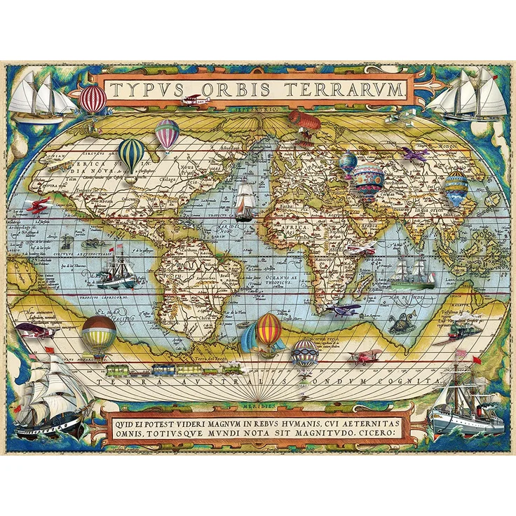 Ravensburger Around the World 2000 Stück(e) Landkarten 14 Jahr(e) – Bild 1