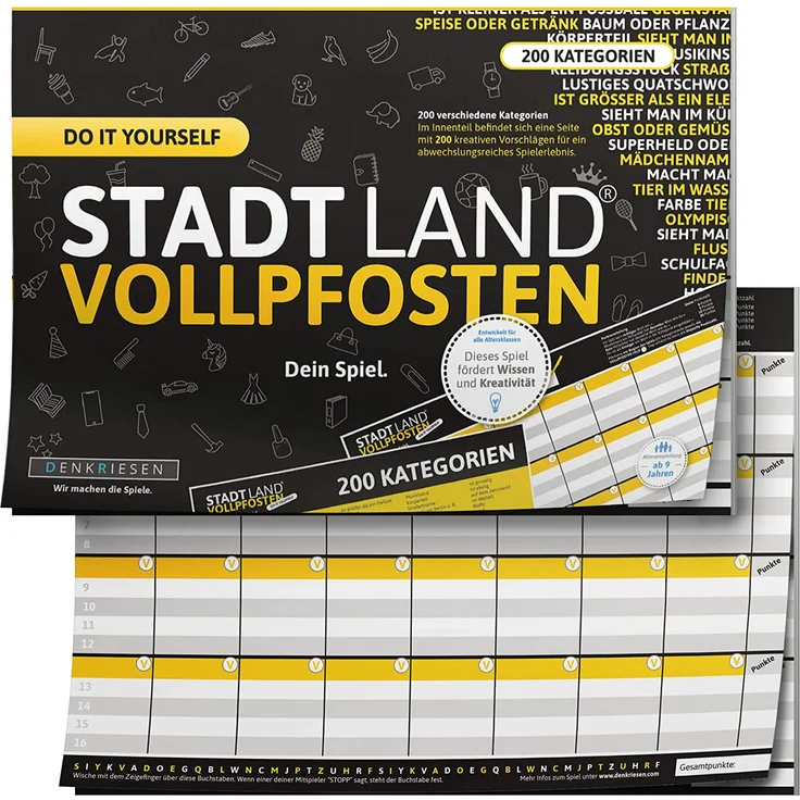 STADT LAND VOLLPFOSTEN - Do it yourself - Dein Spiel – Bild 1