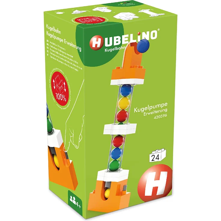HUBELINO Kugelbahn Kugelpumpe Erweiterung (24-teilig) - Preisvergleich – Bild 1