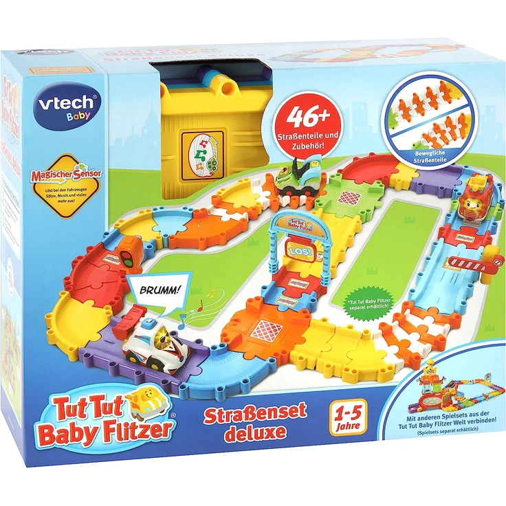 Vtech 80-524404 Tut Tut Baby Flitzer - Straßenset deluxe, Babyautos, Mehrfarbig - Preisvergleich – Bild 6