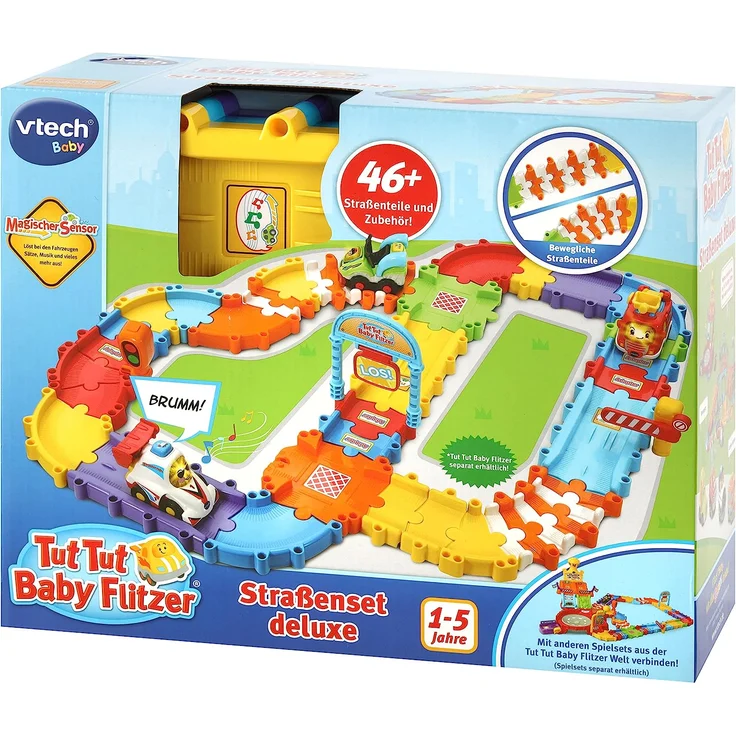 Vtech 80-524404 Tut Tut Baby Flitzer - Straßenset deluxe, Babyautos, Mehrfarbig - Preisvergleich – Bild 5