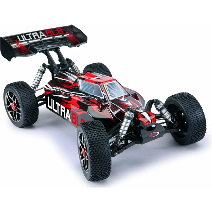Jamara 059730 - Ultra BL8 Buggy 1:8 4WD Lipo 2,4GHz, Allrad, Brushless Motor, 60A Regler, spritzwasserfest, 60 KM/h, Öldruckstoßdämpfer, Fahrwerk einstellbar, Antriebswelle aus Stahl, fahrfertig – Bild 3