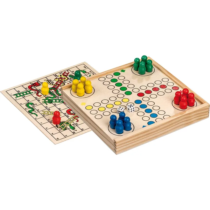 Philos 3095 - Würfelspiel-Schlangenspiel-Kombination, Mini, Reisespiel