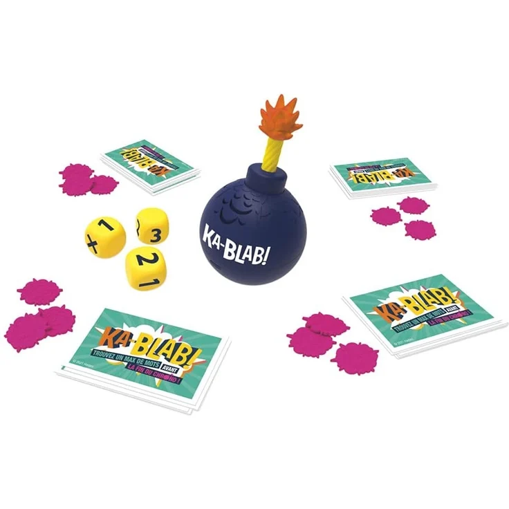Ka-Blab! Spiel für Familien, Jugendliche und Kinder, ab 10 Jahren, Gruppenspiel, 2 bis 6 Spieler von den Schattierern von Scattergories, FRANZÖSISCHE VERSION – Bild 2