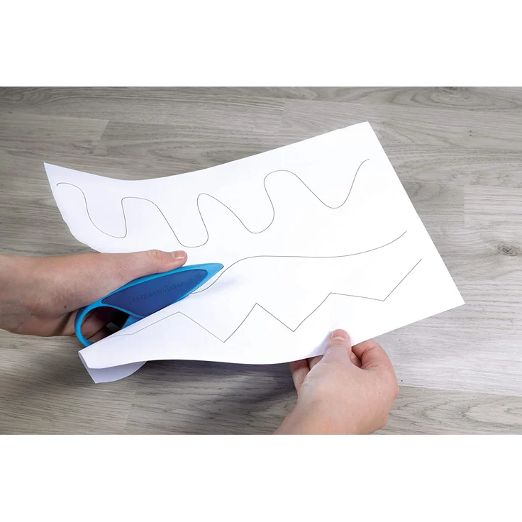 Eberhard Faber 579951 - Kinderschere für Linkshänder und Rechtshänder, optimal zum Schneiden und Basteln mit Kleinkindern, blau - Preisvergleich – Bild 3