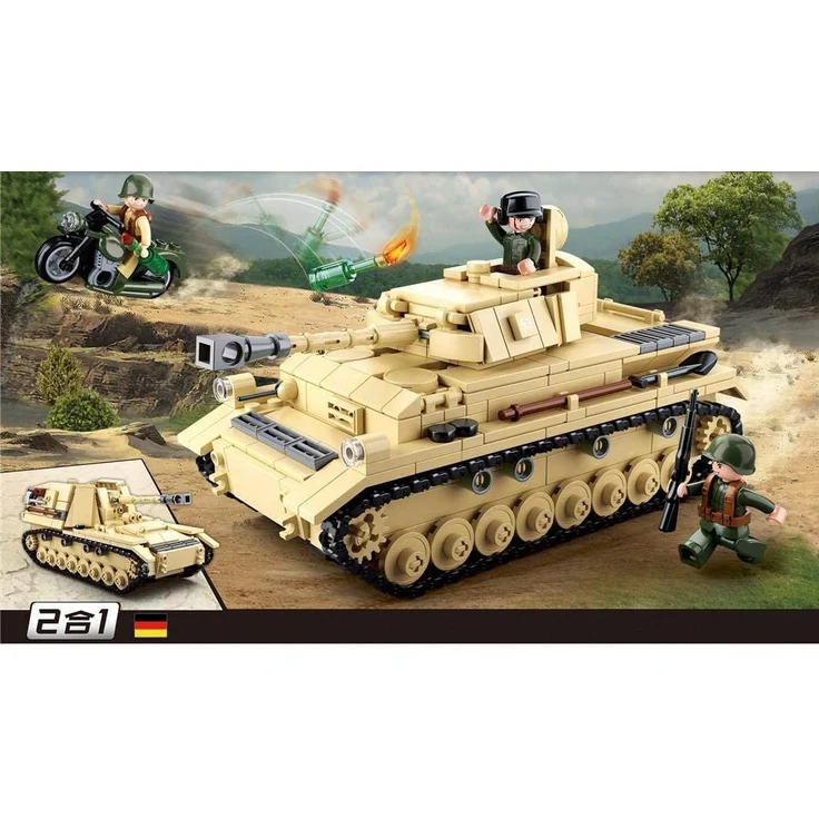 Sluban M38-B0693 - Konstruktionsspielzeug - German Tank – Bild 5