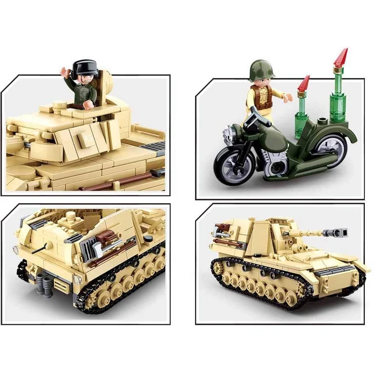 Sluban M38-B0693 - Konstruktionsspielzeug - German Tank – Bild 3