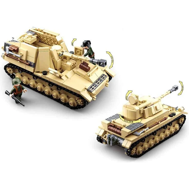 Sluban M38-B0693 - Konstruktionsspielzeug - German Tank – Bild 6