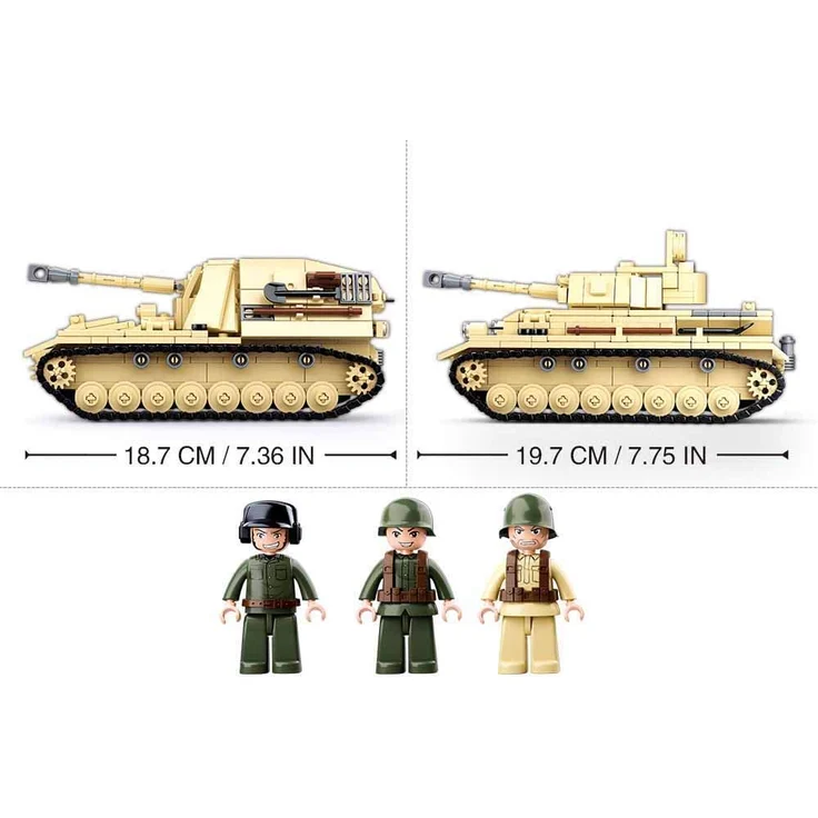 Sluban M38-B0693 - Konstruktionsspielzeug - German Tank – Bild 2