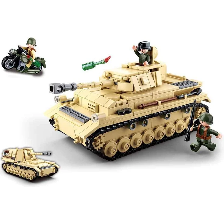 Sluban M38-B0693 - Konstruktionsspielzeug - German Tank – Bild 4