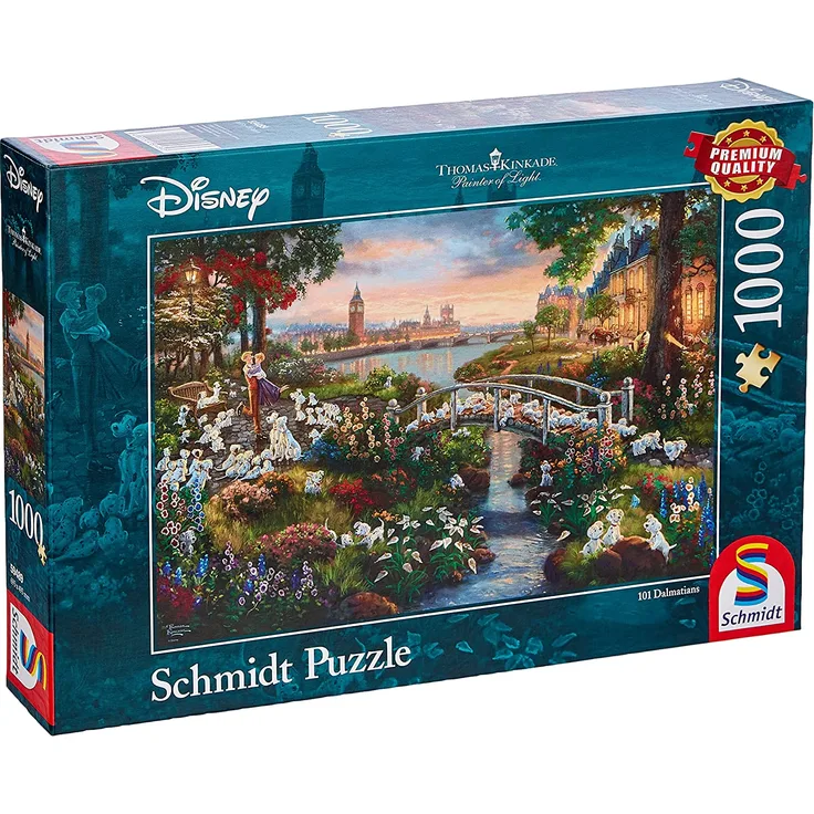 puzzle Disney 101 Dalmatiner Karton 1000 Teile