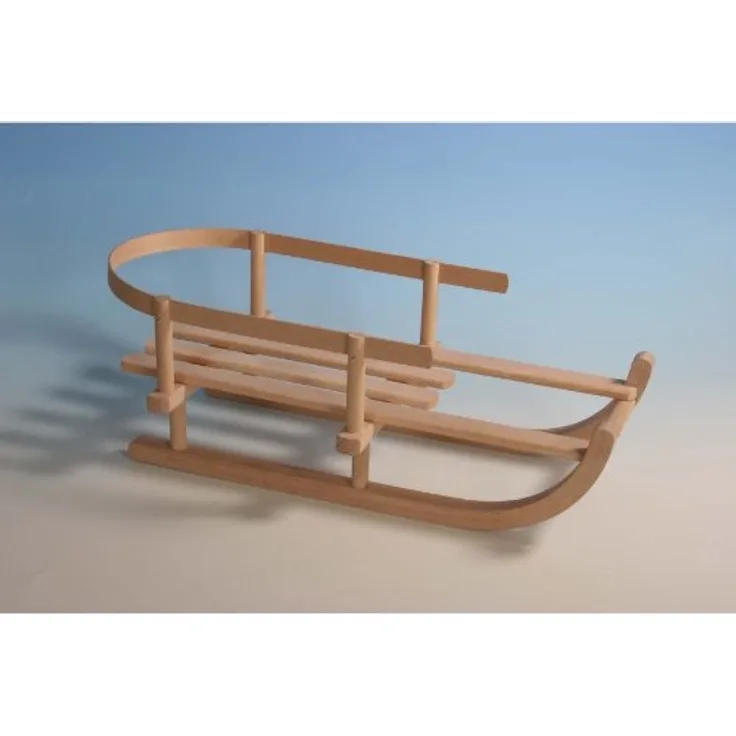 Holz Wenzel 350413 - Puppenschlitten 45 cm, unlackiert