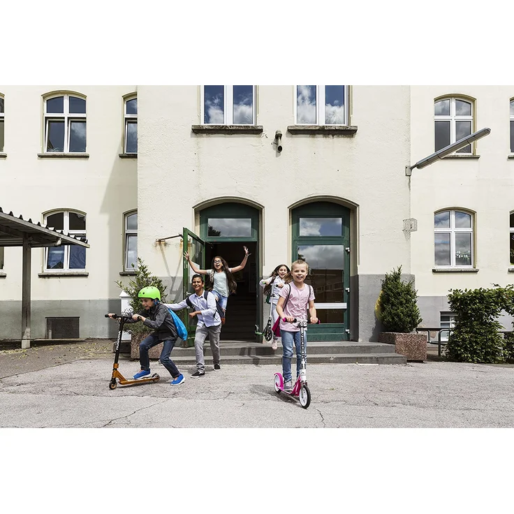 HUDORA 14027 'Stunt-Scooter XR-25' Scooter, ab 8 Jahren, Lenkerhöhe 82 cm, 360° Lenkung, Triple Wave Clamp, max. belastbar bis 100 kg, gold – Bild 2