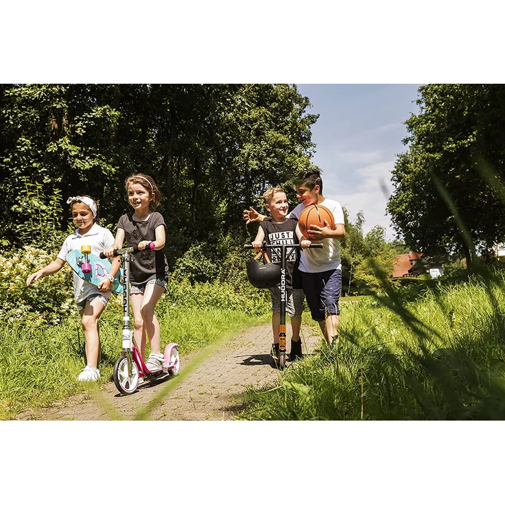 HUDORA 14027 'Stunt-Scooter XR-25' Scooter, ab 8 Jahren, Lenkerhöhe 82 cm, 360° Lenkung, Triple Wave Clamp, max. belastbar bis 100 kg, gold – Bild 3