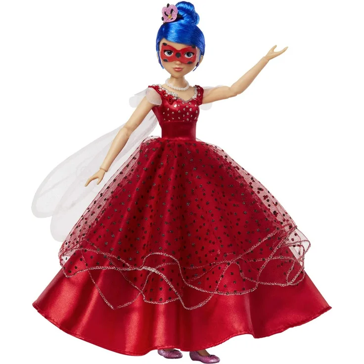 Bandai - Miraculous Ladybug und Cat Noir - Puppe - Marinette - Ladybug Ballkleid - 26 cm große artikulierte Ankleidepuppe - P50155 – Bild 3