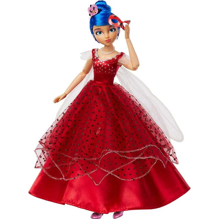 Bandai - Miraculous Ladybug und Cat Noir - Puppe - Marinette - Ladybug Ballkleid - 26 cm große artikulierte Ankleidepuppe - P50155 – Bild 1