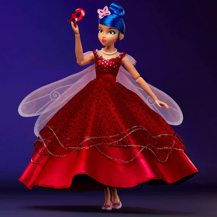Bandai - Miraculous Ladybug und Cat Noir - Puppe - Marinette - Ladybug Ballkleid - 26 cm große artikulierte Ankleidepuppe - P50155 – Bild 5