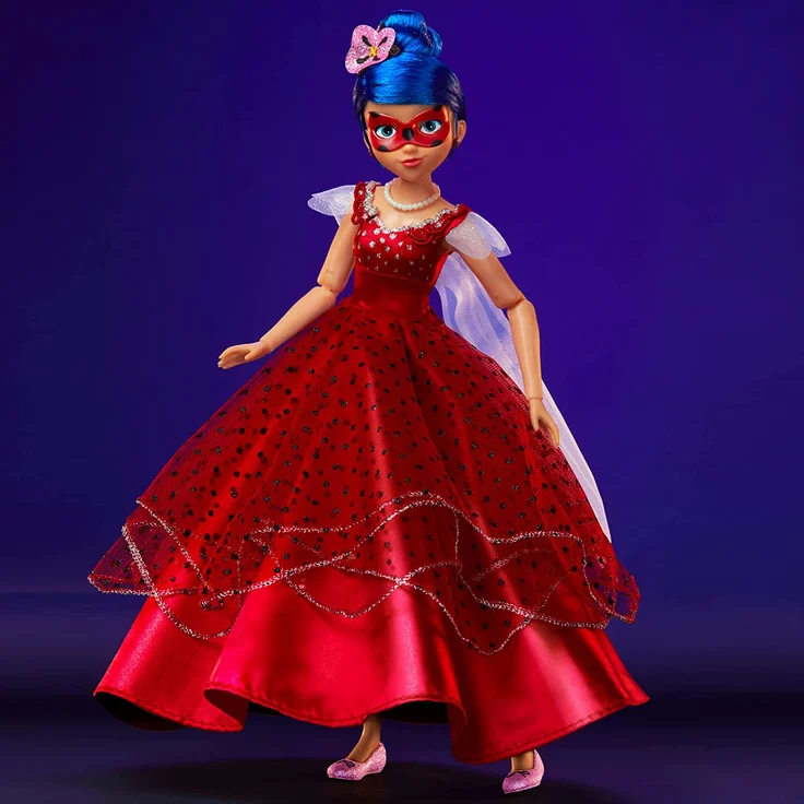 Bandai - Miraculous Ladybug und Cat Noir - Puppe - Marinette - Ladybug Ballkleid - 26 cm große artikulierte Ankleidepuppe - P50155 – Bild 15