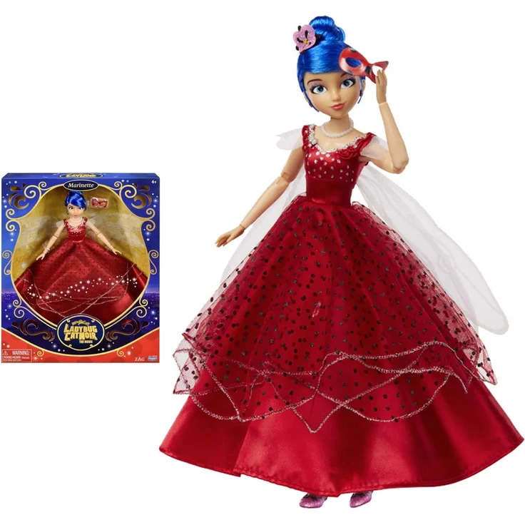 Bandai - Miraculous Ladybug und Cat Noir - Puppe - Marinette - Ladybug Ballkleid - 26 cm große artikulierte Ankleidepuppe - P50155 – Bild 2