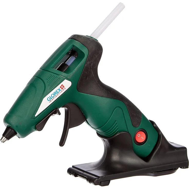 Glorex Heissklebepistole mit Ladestation, Mehrfarbig, One Size