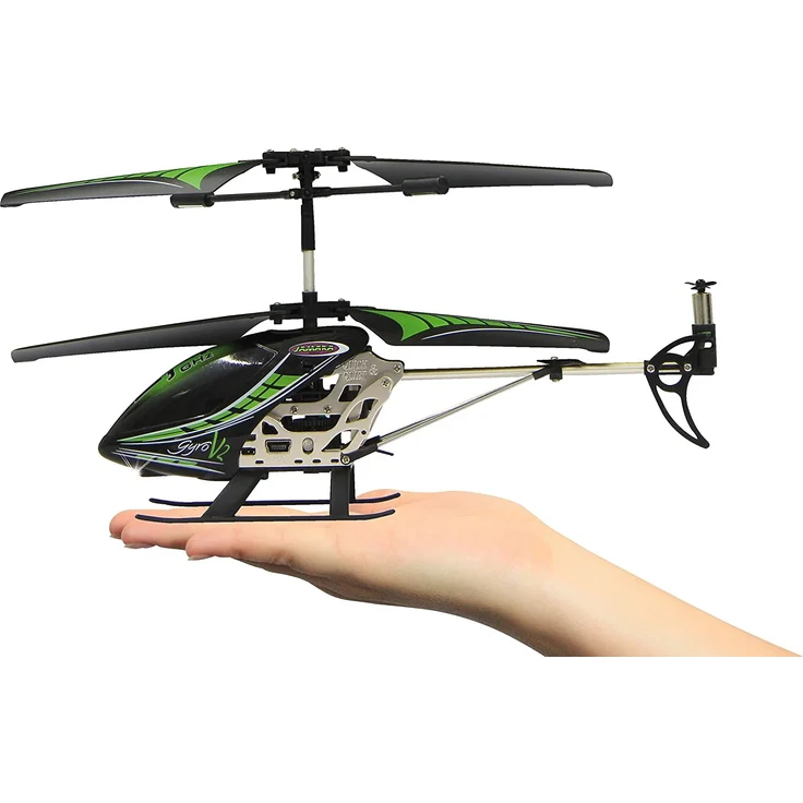 RC Gyro V2 Hubschrauber Jungen 2,4GHz 23 cm grün – Bild 4