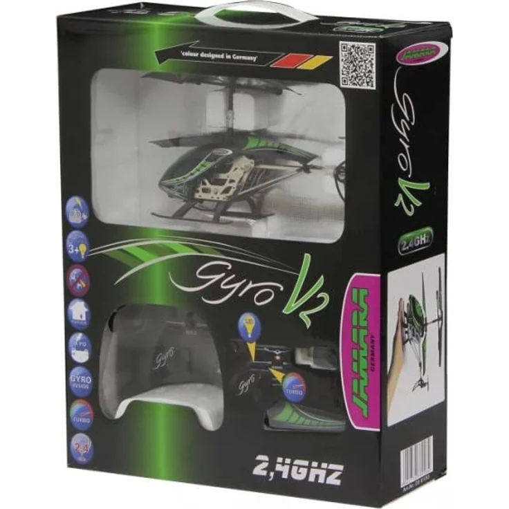 RC Gyro V2 Hubschrauber Jungen 2,4GHz 23 cm grün – Bild 7