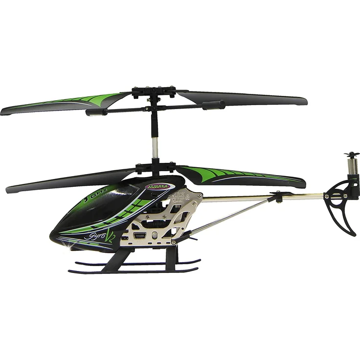 RC Gyro V2 Hubschrauber Jungen 2,4GHz 23 cm grün – Bild 2