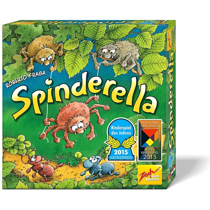Zoch 601105077 - Spinderella - Kinderspiel des Jahres 2015 - kindgerechtes Wettlaufspiel in unterschiedlichen Schwierigkeitsstufen, für Kinder ab 6 Jahren