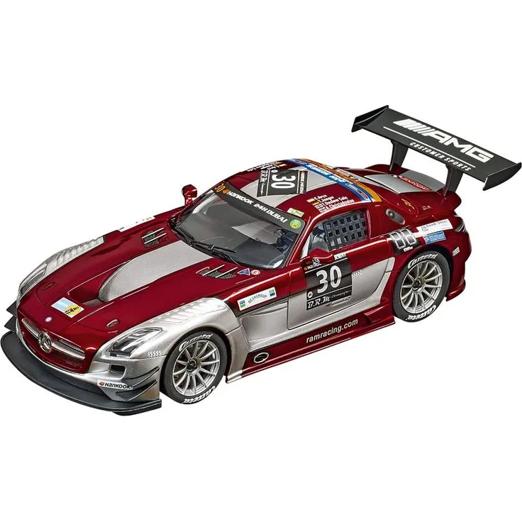 Carrera 20023864 Mercedes-Benz SLS AMG GT3 Ram Racing, No. 30' 24 h of Dubai 2015, Mehrfarbig