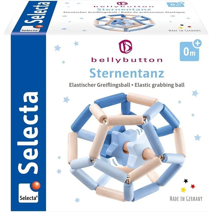 Selecta Sternentanz blau, bellybutton, Greiflingsball, 11,5 cm