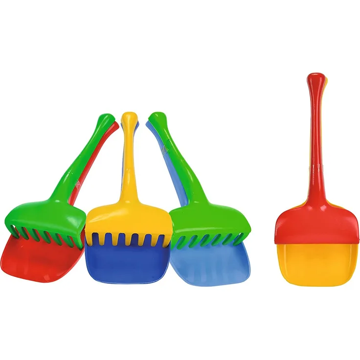 Simba 107101141 Rechen-Set-107101141 Schaufel+Rechen-Set, Mehrfarbig, 1x Set, zufällige Farbauswahl