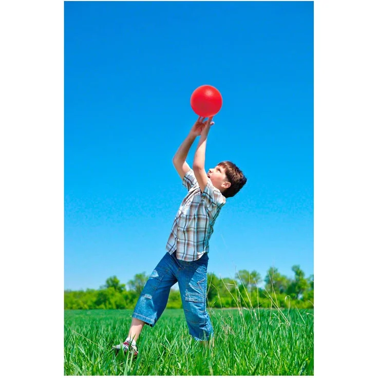 Schaumstoffball beschichtet, ø 9 cm, rot – Bild 2