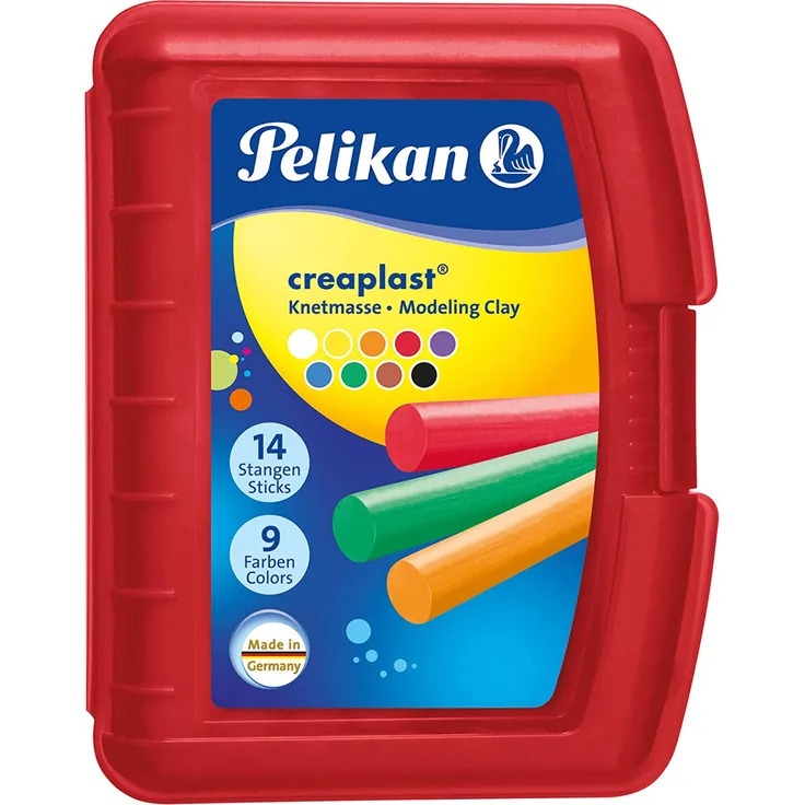 Wachsknete Creaplast 198 mit 9 Farben rot