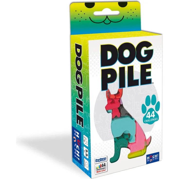 HUCH! Dog Pile Logikspiel, Bunt